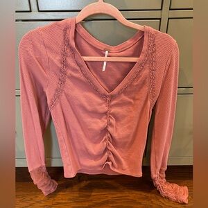 Free People thermal waist length top